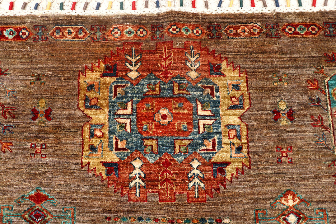 Multi Colored Kazak 9'  1" x 12' " - No. QA29827