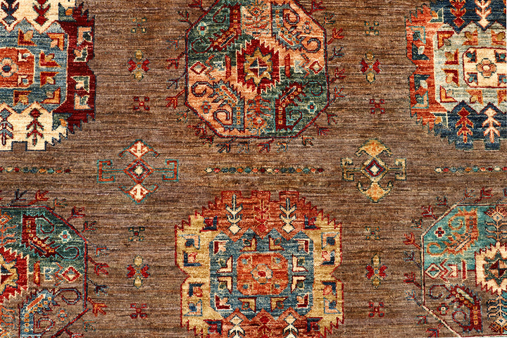 Multi Colored Kazak 9'  1" x 12' " - No. QA29827