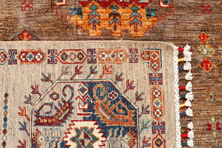 Multi Colored Kazak 9'  1" x 12' " - No. QA29827