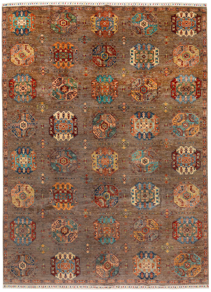 Multi Colored Kazak 9'  1" x 12' " - No. QA29827