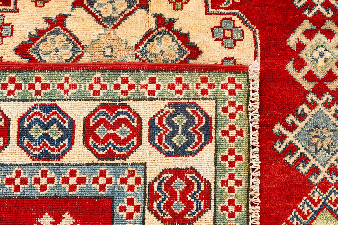 Firebrick Kazak 4'  10" x 6'  6" - No. QA68117