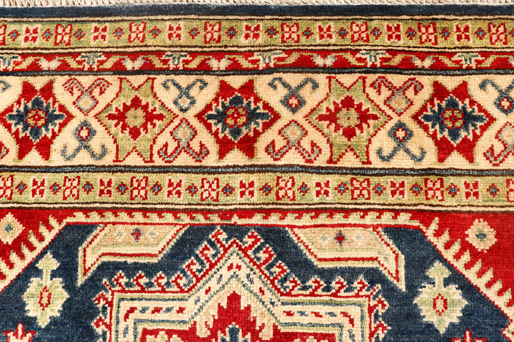 Midnight Blue Kazak 4'  11" x 6'  9" - No. QA43004