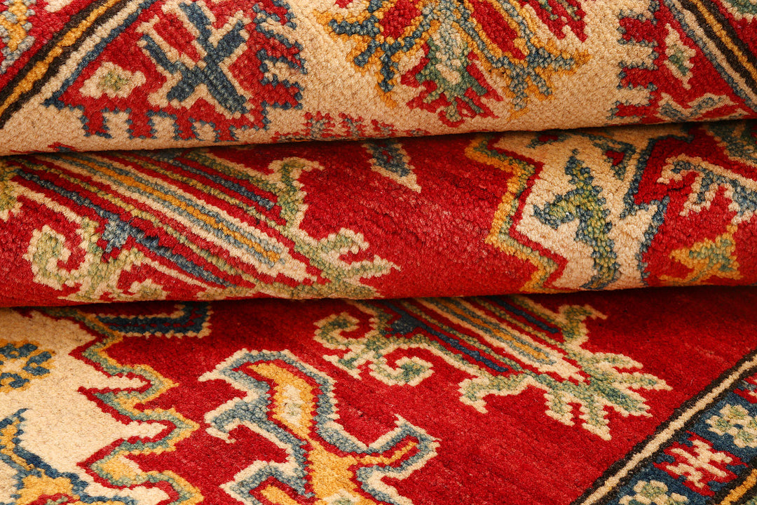 Firebrick Kazak 5'  1" x 6'  9" - No. QA55620