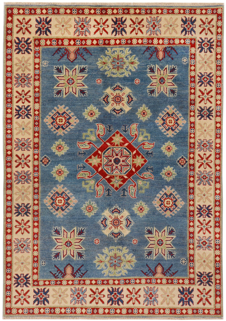 Steel Blue Kazak 4' 10 x 6' 11 - No. 72936