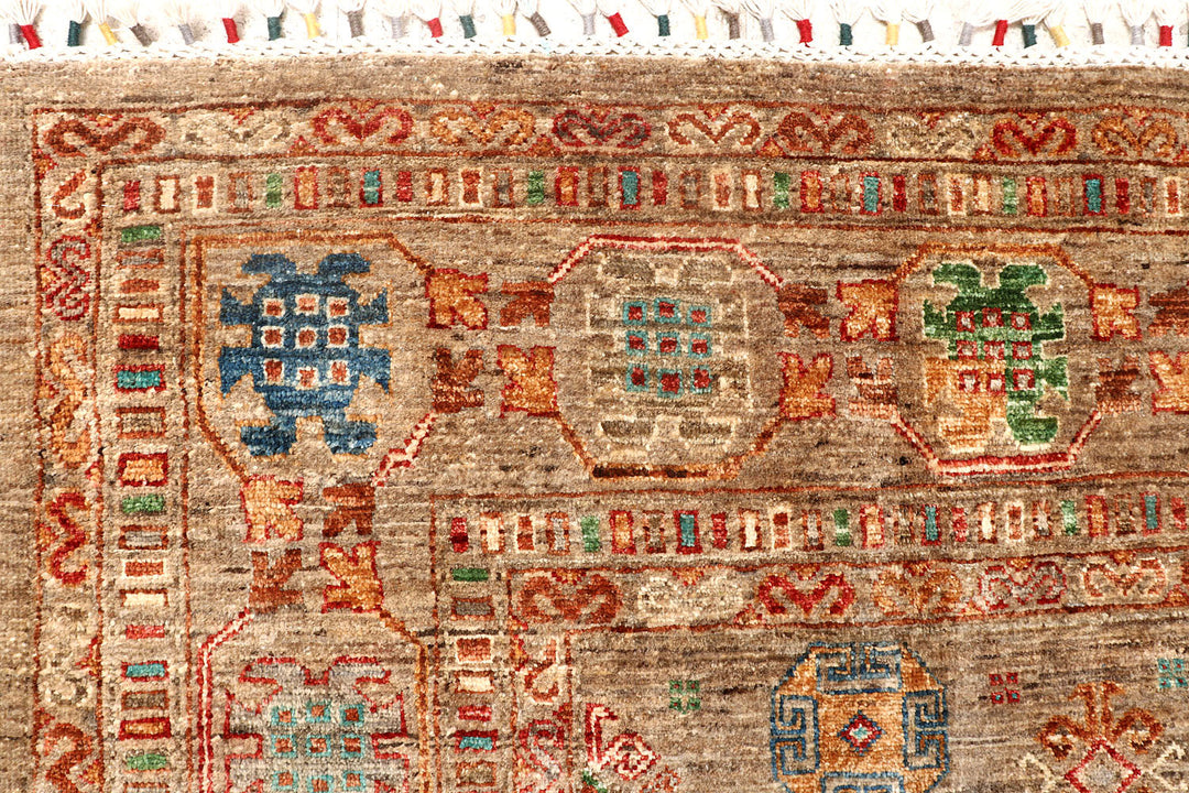 Tan Kazak 8'  6" x 9'  11" - No. QA42835