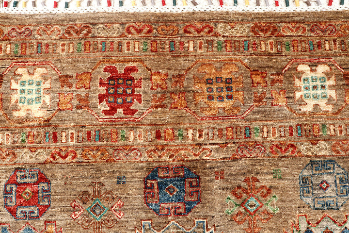 Tan Kazak 8'  6" x 9'  11" - No. QA42835