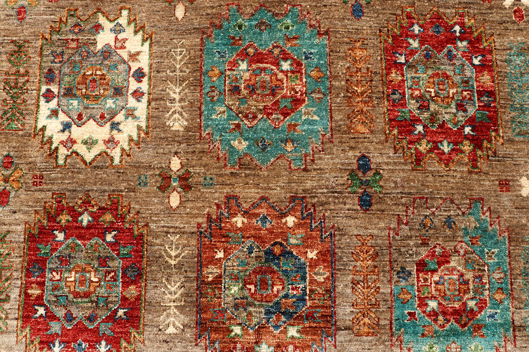 Tan Kazak 8'  6" x 9'  11" - No. QA42835