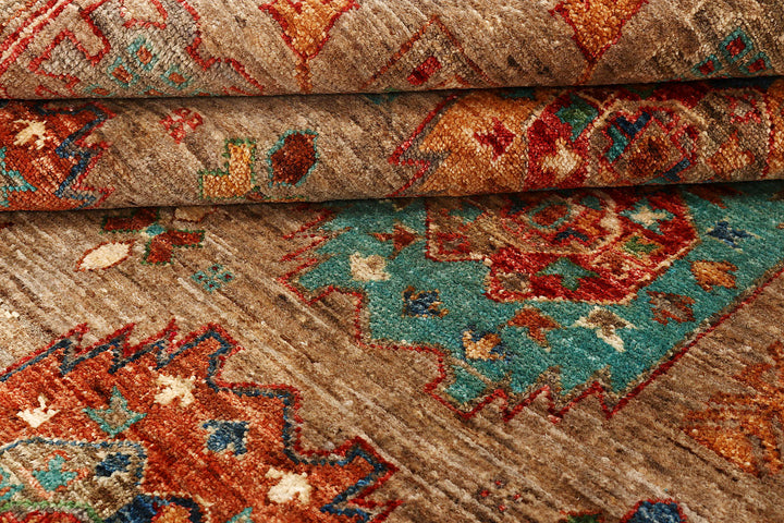 Tan Kazak 8'  6" x 9'  11" - No. QA42835