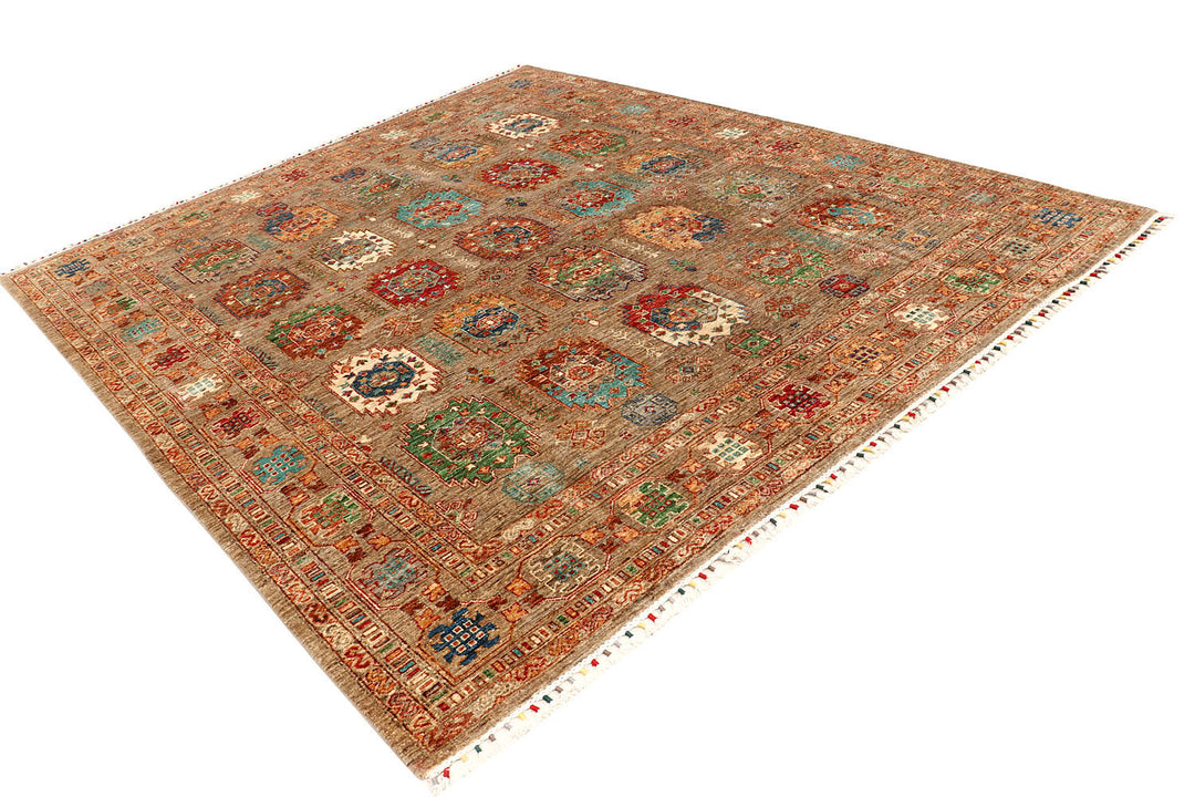Tan Kazak 8'  6" x 9'  11" - No. QA42835