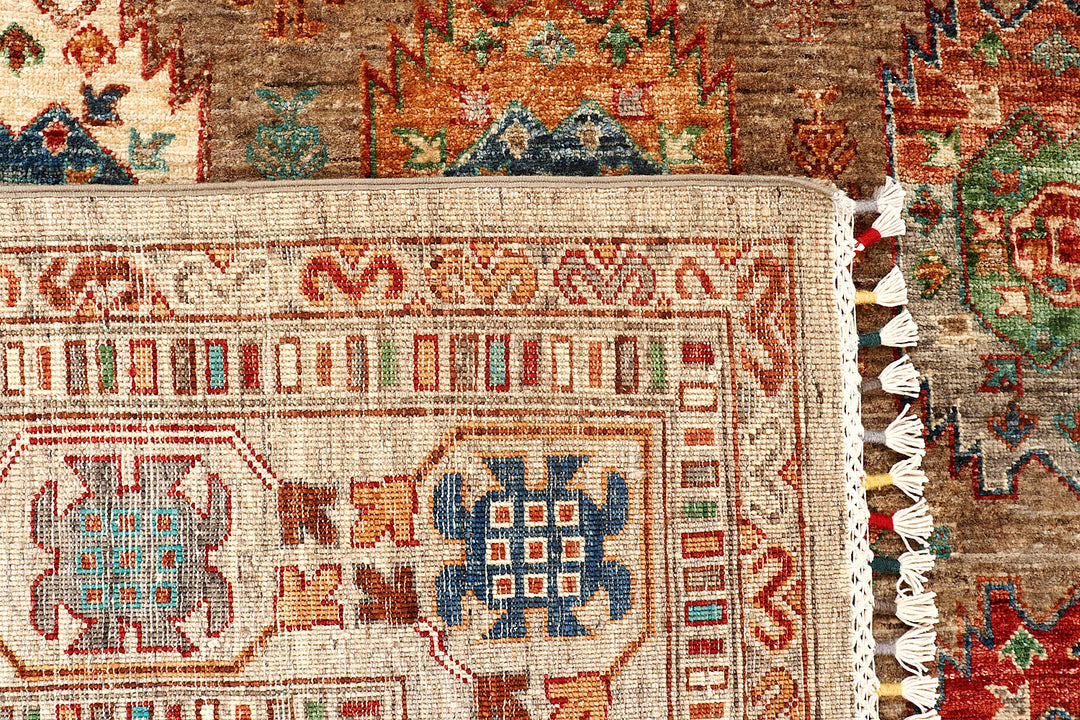 Tan Kazak 8'  6" x 9'  11" - No. QA42835