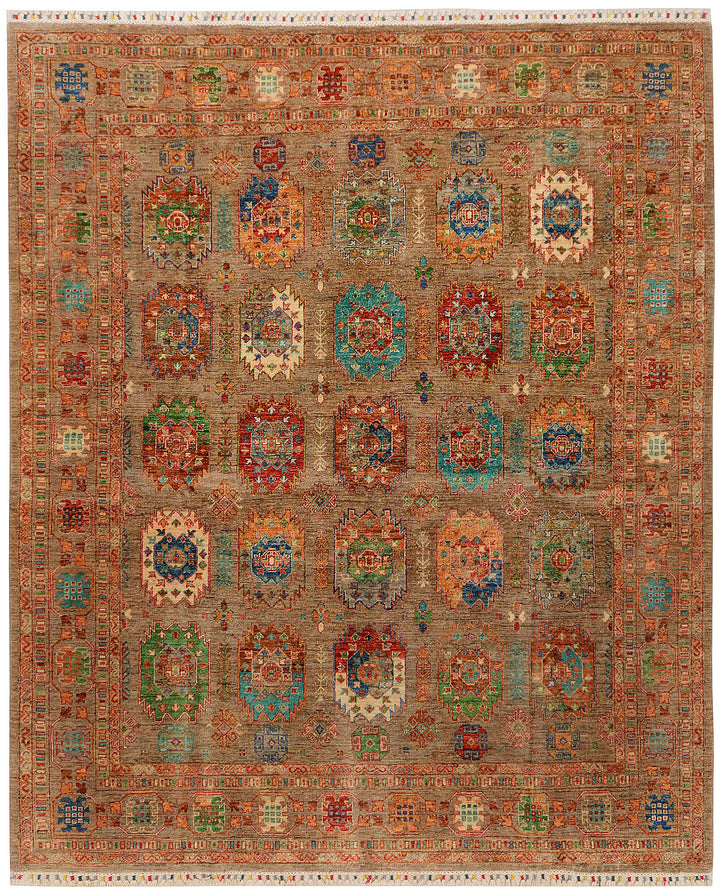 Tan Kazak 8'  6" x 9'  11" - No. QA42835