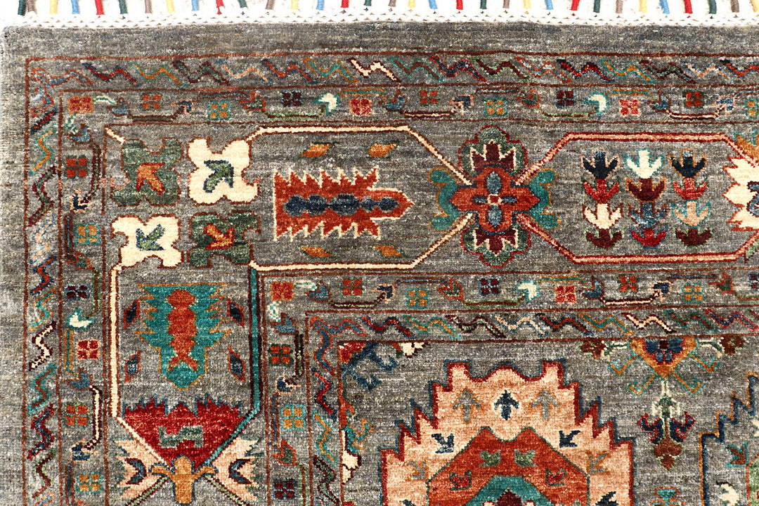 Multi Colored Kazak 8'  2" x 9'  9" - No. QA71212