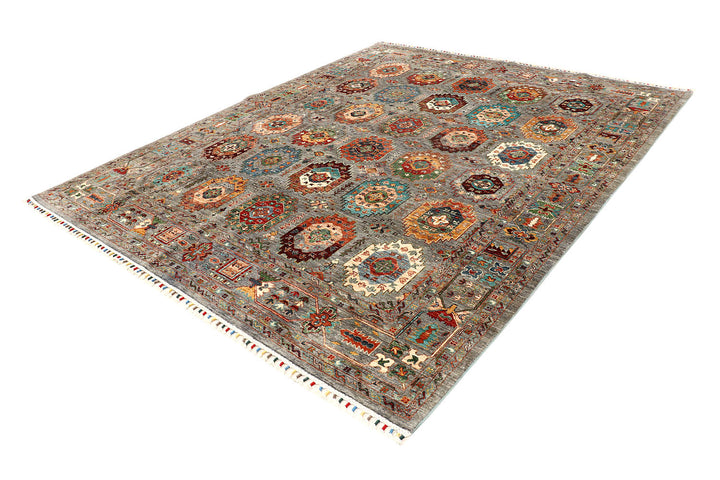 Multi Colored Kazak 8'  2" x 9'  9" - No. QA71212