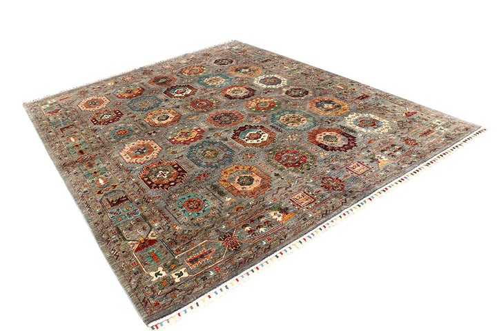 Multi Colored Kazak 8'  2" x 9'  9" - No. QA71212