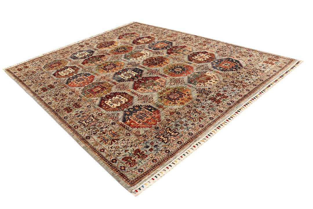 Multi Colored Kazak 8'  x" 9'  9" - No. QA99453