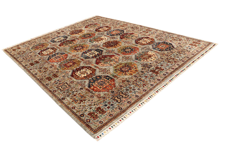 Multi Colored Kazak 8'  x" 9'  9" - No. QA99453