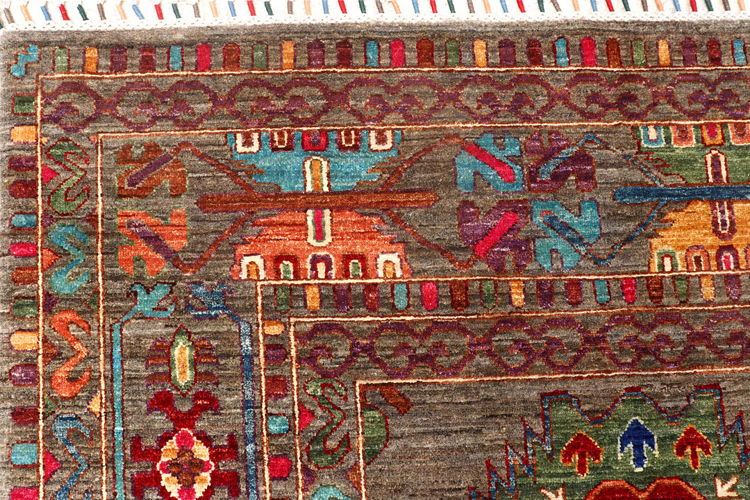 Multi Colored Kazak 8'  11" x 13' " - No. QA59325