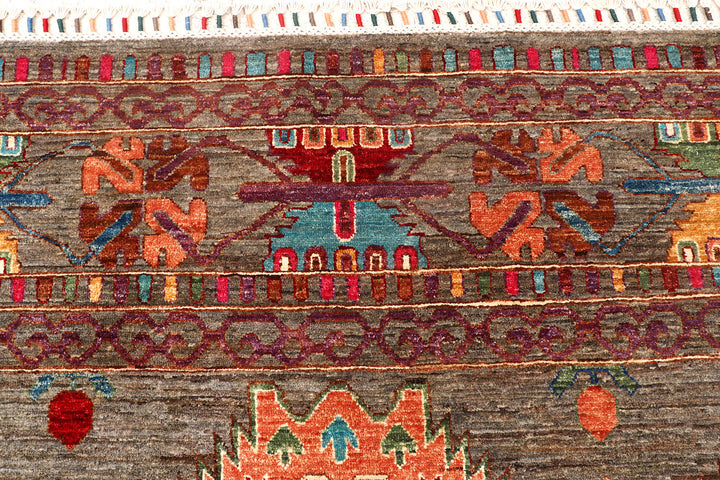 Multi Colored Kazak 8'  11" x 13' " - No. QA59325