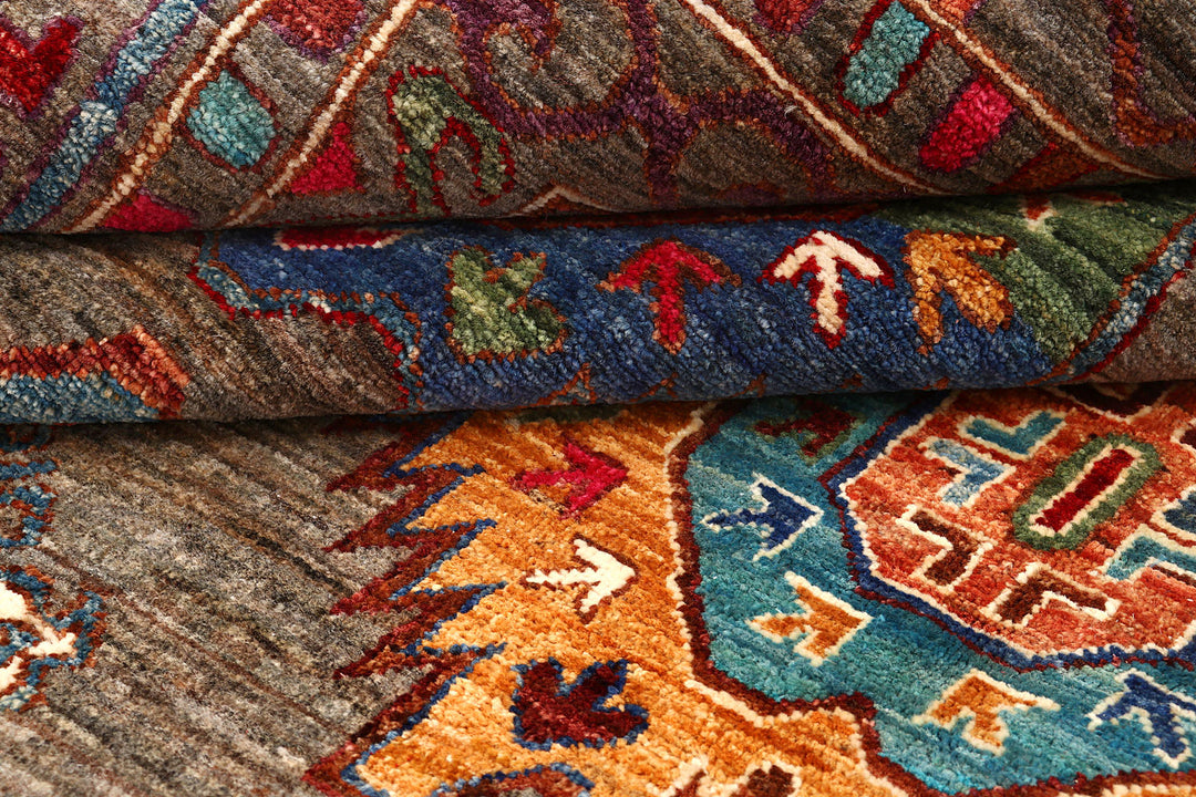 Multi Colored Kazak 8'  11" x 13' " - No. QA59325