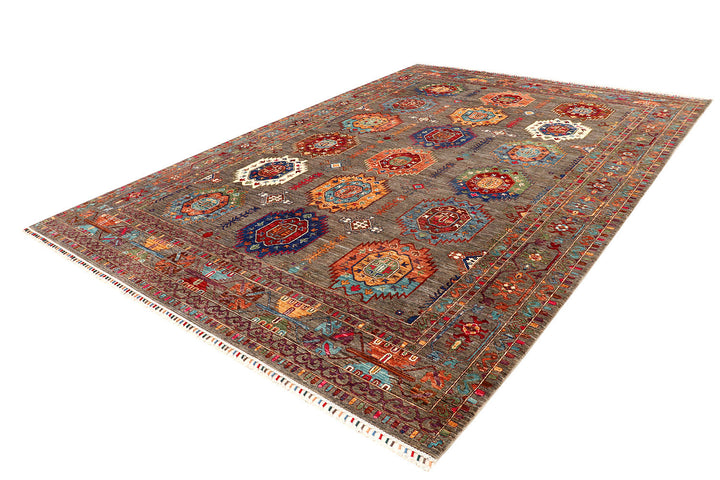 Multi Colored Kazak 8'  11" x 13' " - No. QA59325