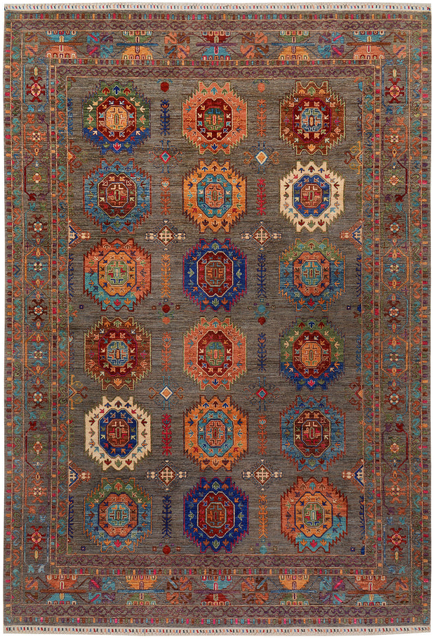 Multi Colored Kazak 8' 11 x 13' - No. 72966