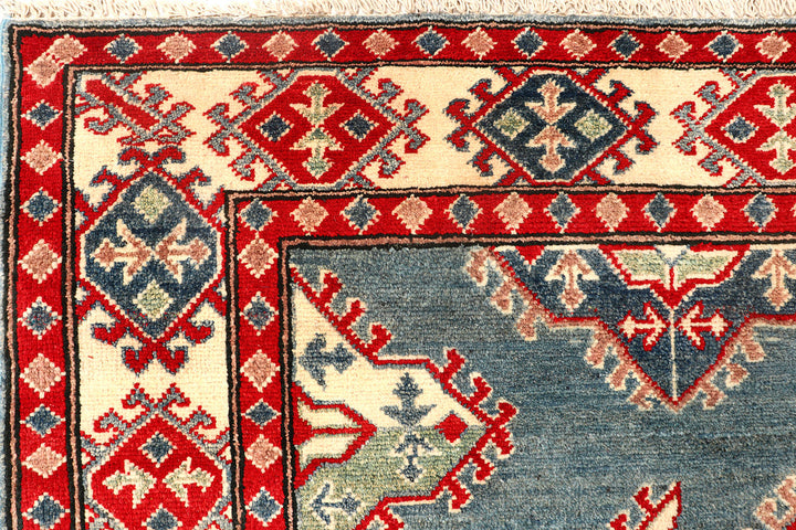 Cadet Blue Kazak 5'  11" x 7'  7" - No. QA19641