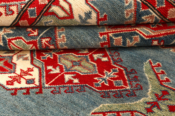 Cadet Blue Kazak 5'  11" x 7'  7" - No. QA19641