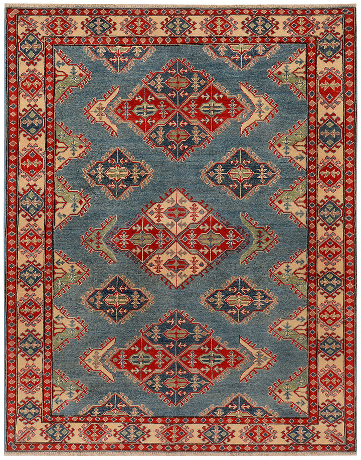 Cadet Blue Kazak 5'  11" x 7'  7" - No. QA19641