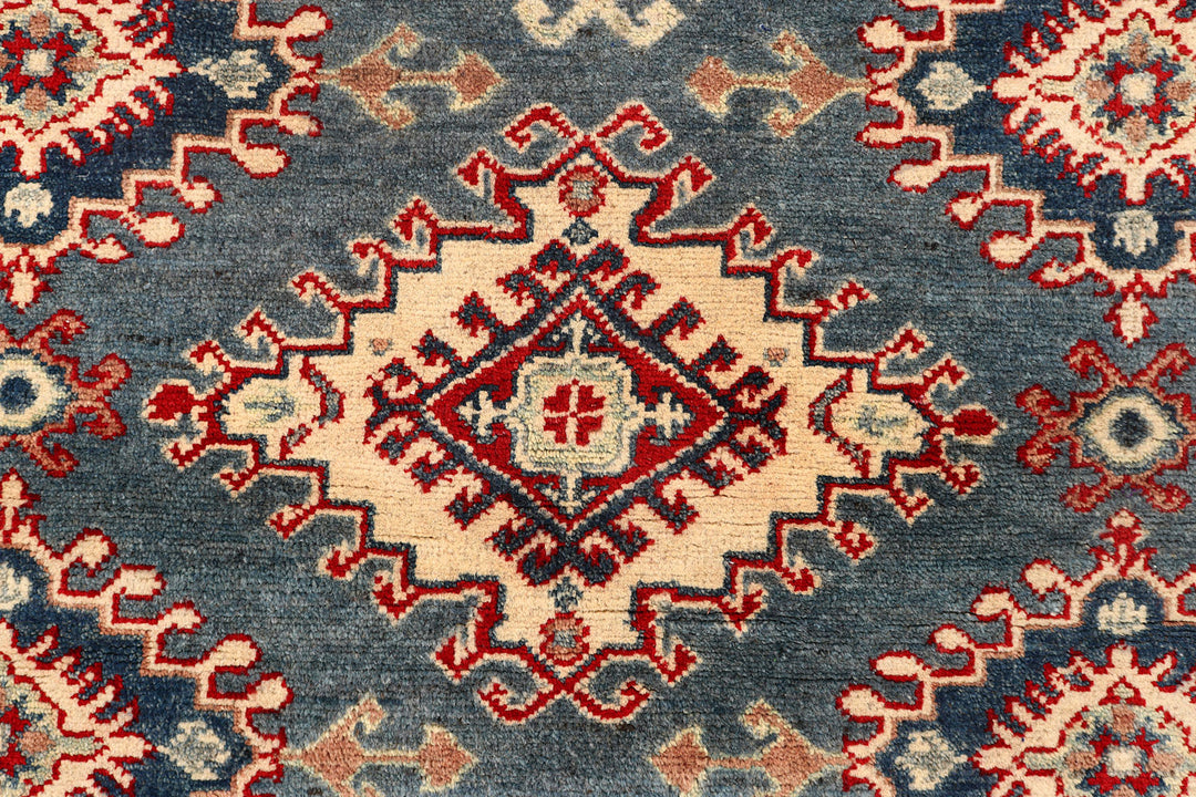 Light Slate Grey Kazak 4'  10" x 6'  2" - No. QA68239