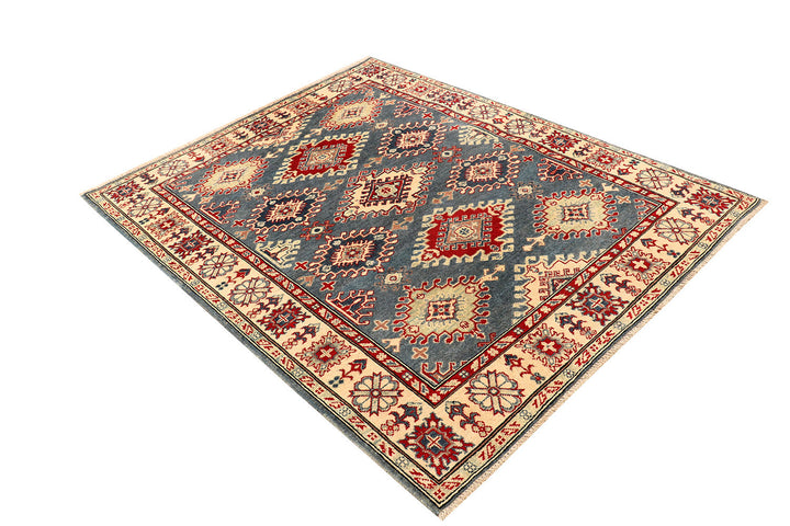 Light Slate Grey Kazak 4'  10" x 6'  2" - No. QA68239