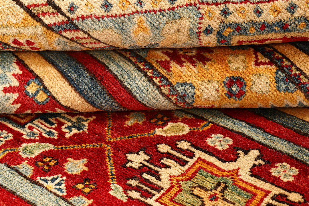 Multi Colored Kazak 5'  1" x 6'  9" - No. QA35842