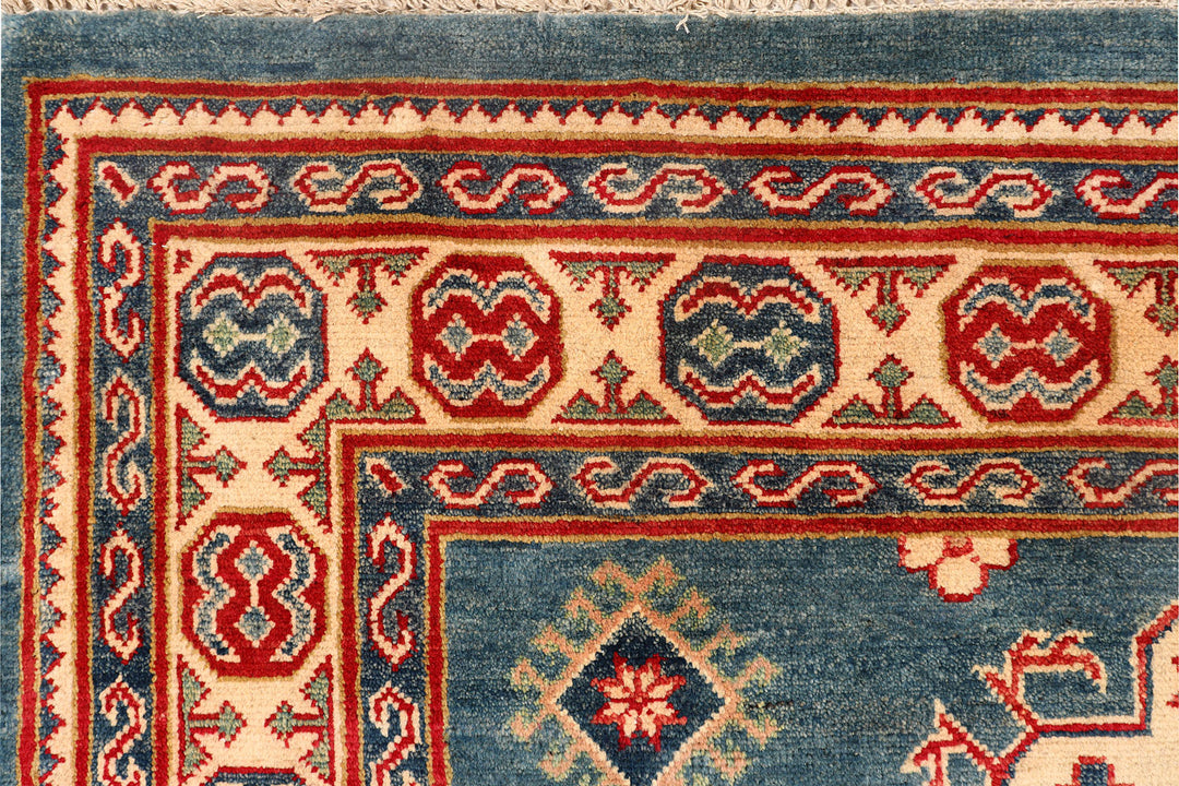 Light Slate Grey Kazak 4'  10" x 6'  2" - No. QA77333