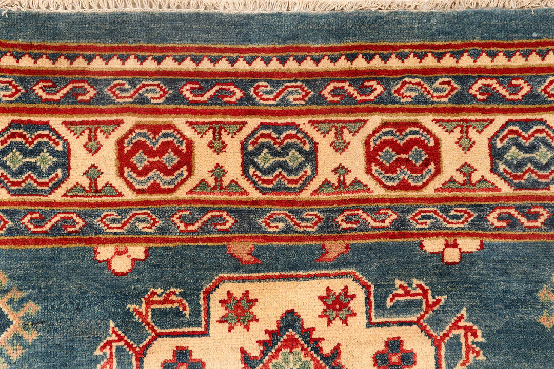 Light Slate Grey Kazak 4'  10" x 6'  2" - No. QA77333