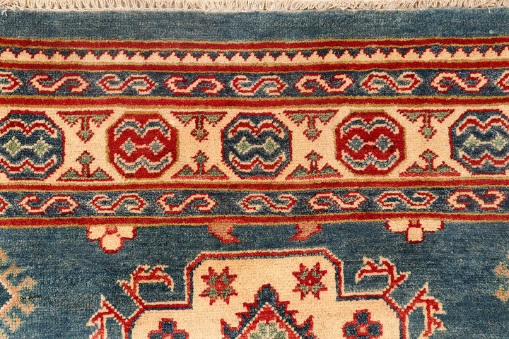 Light Slate Grey Kazak 4'  10" x 6'  2" - No. QA77333