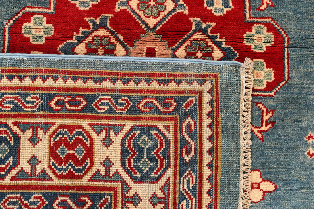 Light Slate Grey Kazak 4'  10" x 6'  2" - No. QA77333