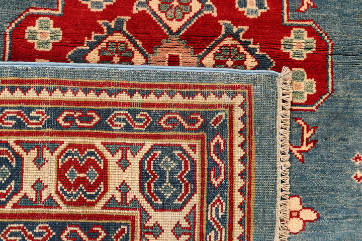 Light Slate Grey Kazak 4'  10" x 6'  2" - No. QA77333