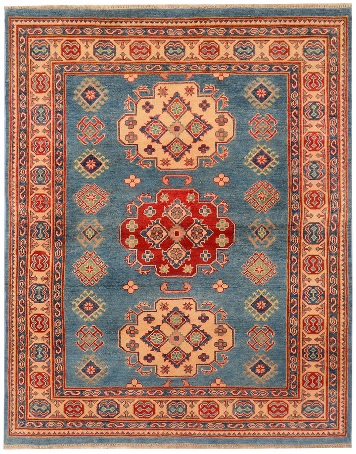 Light Slate Grey Kazak 4'  10" x 6'  2" - No. QA77333