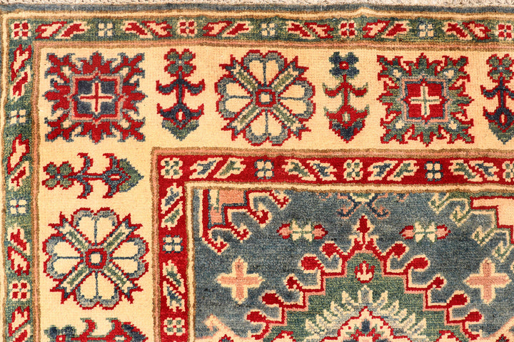 Light Slate Grey Kazak 5'  2" x 6'  8" - No. QA37513