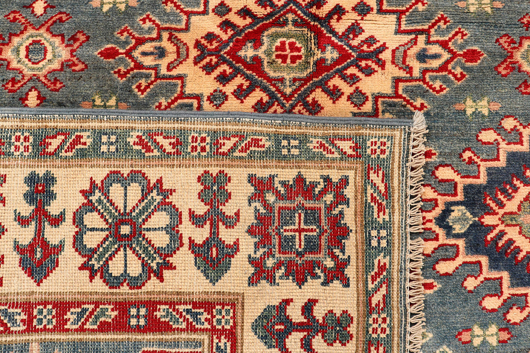 Light Slate Grey Kazak 5'  2" x 6'  8" - No. QA37513