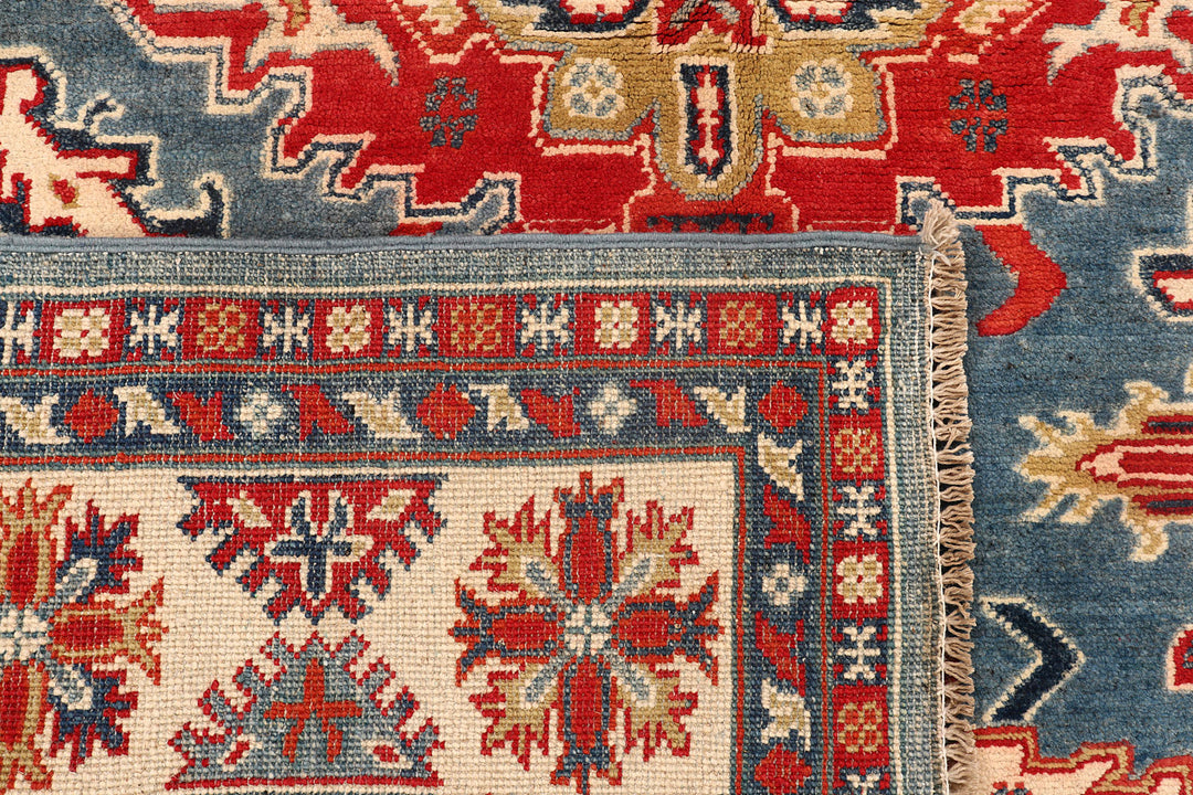 Steel Blue Kazak 5' x 6' 5 - No. 73260