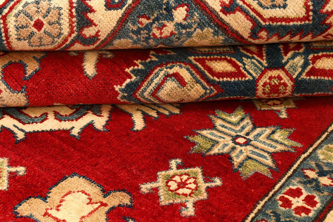 Firebrick Kazak 4'  10" x 6'  8" - No. QA86563