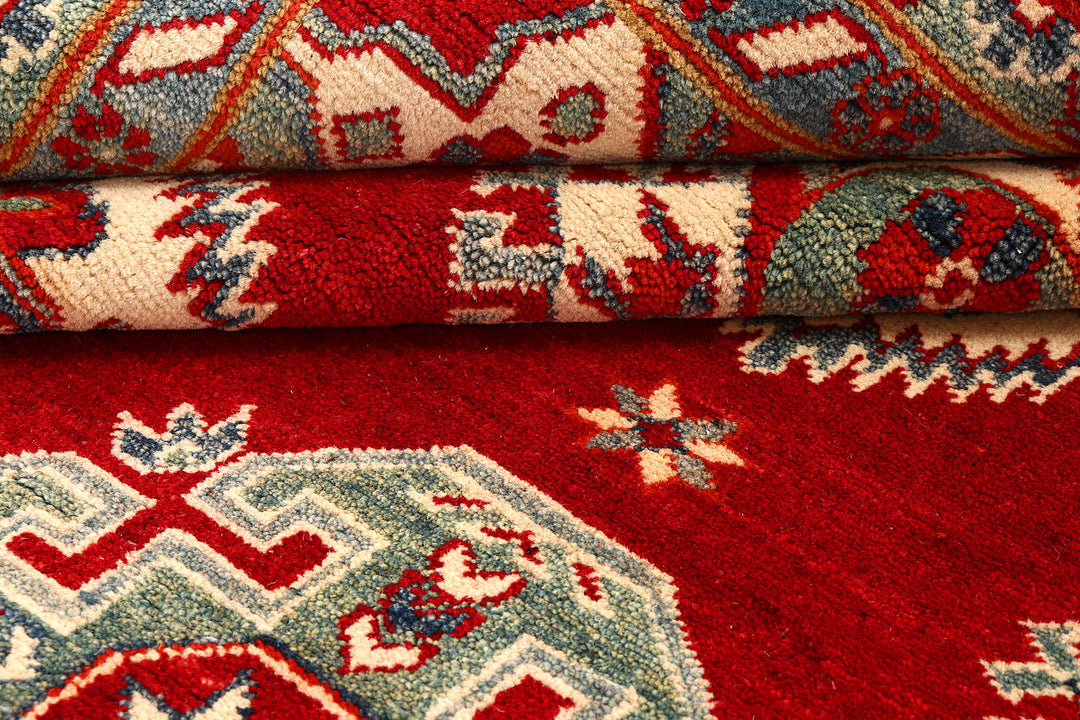 Firebrick Kazak 6'  9" x 9'  8" - No. QA26718