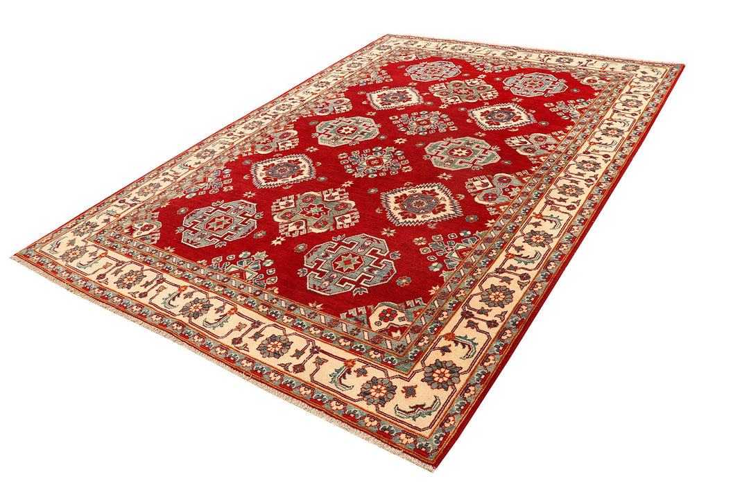 Firebrick Kazak 6'  9" x 9'  8" - No. QA26718