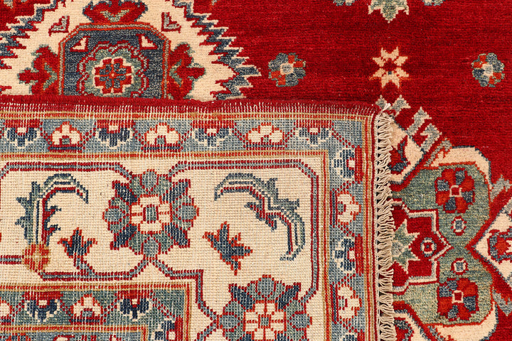 Firebrick Kazak 6'  9" x 9'  8" - No. QA26718