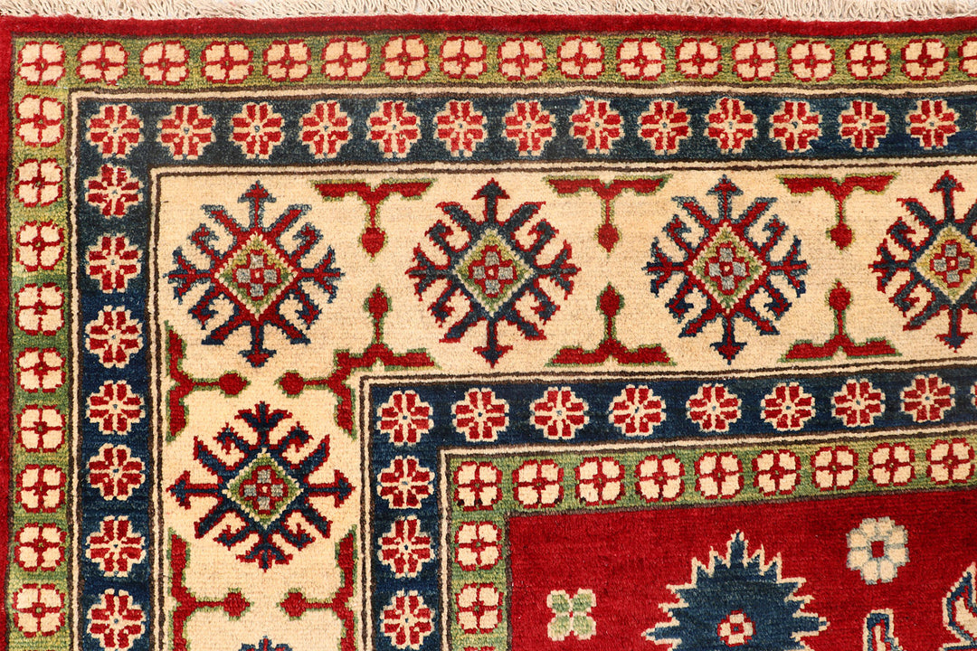 Firebrick Kazak 6' 7 x 9' 9 - No. 73263