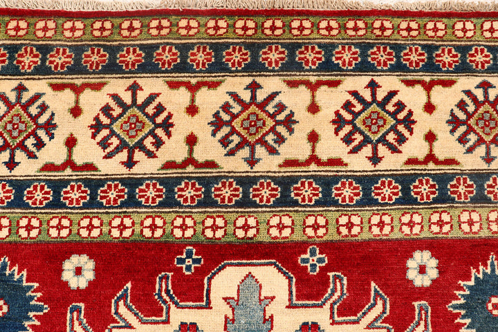 Firebrick Kazak 6'  7" x 9'  9" - No. QA30645