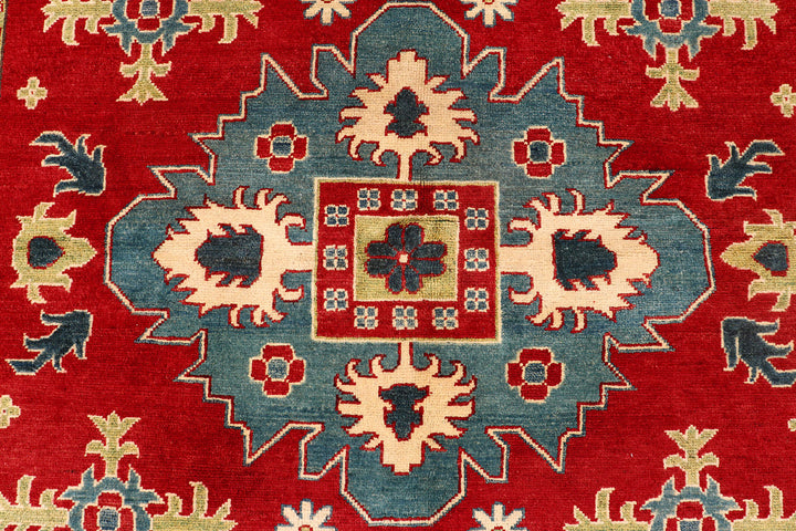 Firebrick Kazak 6'  7" x 9'  9" - No. QA30645