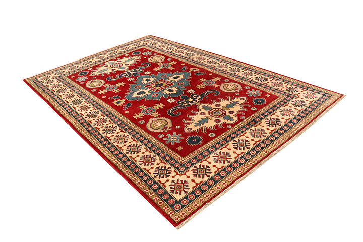 Firebrick Kazak 6' 7 x 9' 9 - No. 73263