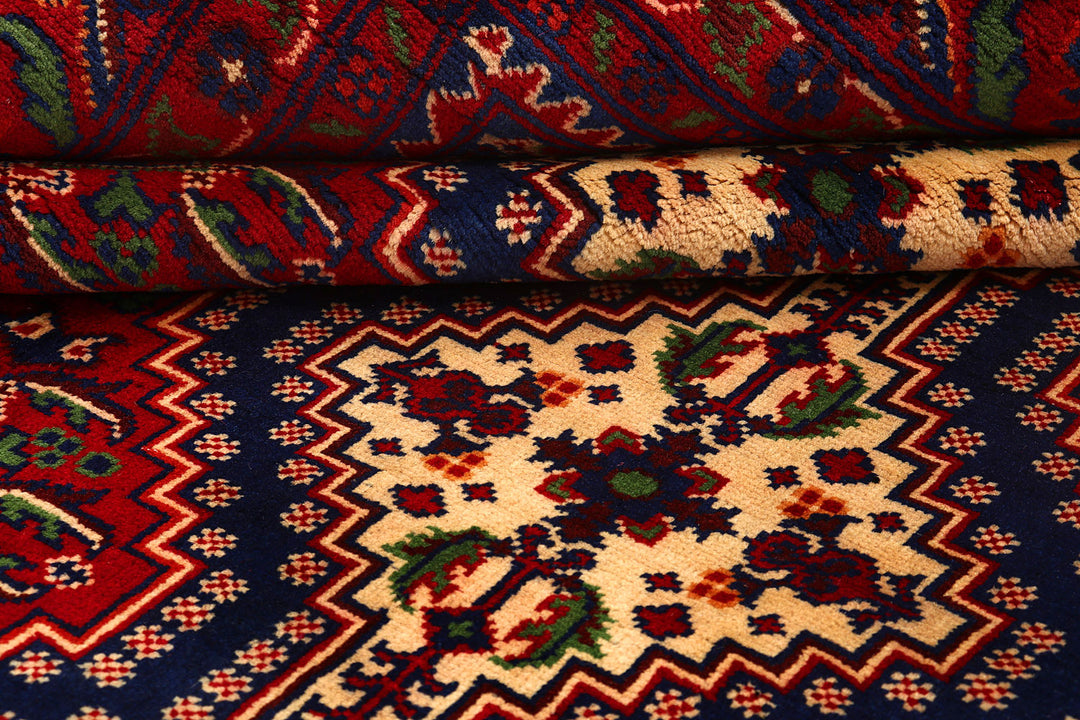 Multi Colored Khal Mohammadi 6'  9" x 9'  10" - No. QA25930