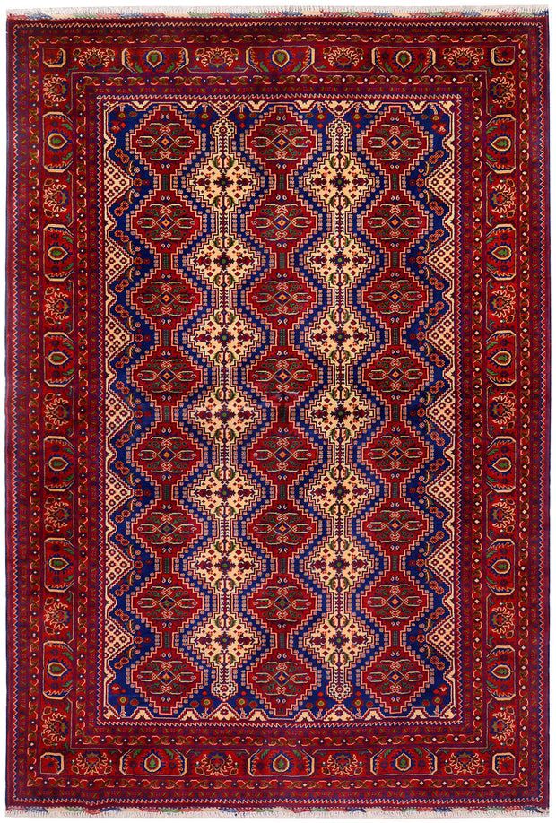 Multi Colored Khal Mohammadi 6'  9" x 9'  10" - No. QA25930